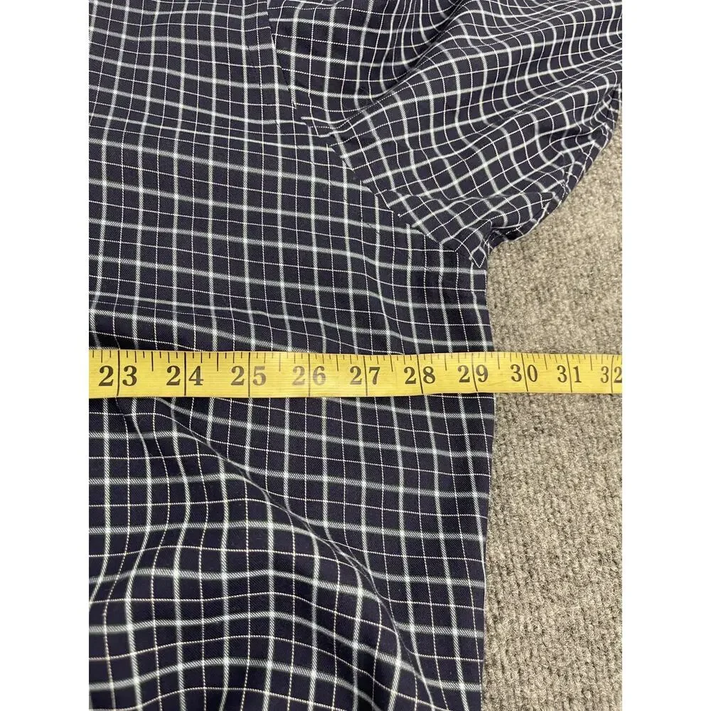 Polo Ralph Lauren Shirt Mens XL Plaid Button Up Blue Long Sleeve Cotton N13
